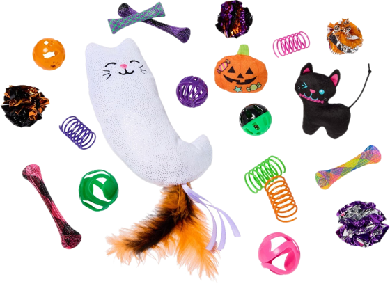Frisco Halloween plush and kicker variety pack