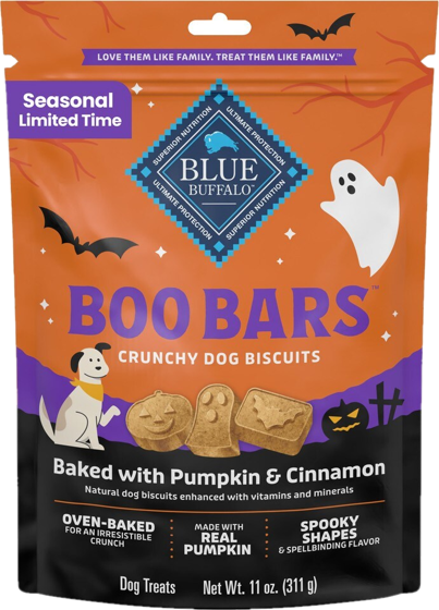 Blue Buffalo Boo Bars, pumpkin and cinnamon